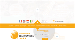 Desktop Screenshot of camping-les-palmiers.fr