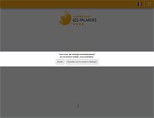 Tablet Screenshot of camping-les-palmiers.fr